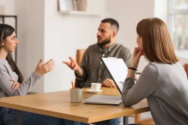 Image of couple access free mediation using family mediation voucher scheme Maidstone